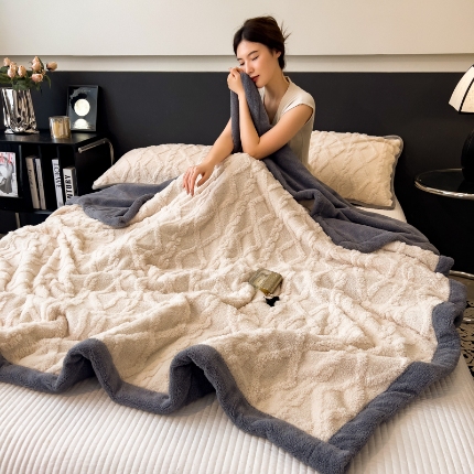 91家纺网 家纺一手货源 找家纺 （总）云恋家纺 2025新款2025塔芙绒毛毯加厚舒棉绒绒盖毯牛奶绒办公室午睡珊瑚绒披肩沙发毯被子