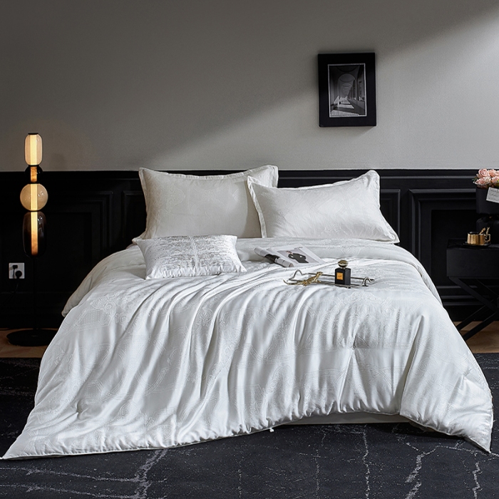 91家纺网 家纺一手货源 找家纺 100%蚕丝被正品有质检纯棉桑蚕丝被莫代尔冬被全棉被芯蚕丝被被子 御品蚕丝被 