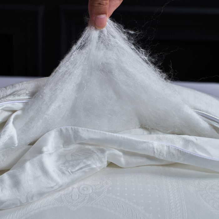 91家纺网 家纺一手货源 找家纺 100%蚕丝被正品有质检纯棉桑蚕丝被莫代尔冬被全棉被芯蚕丝被被子 御品蚕丝被 