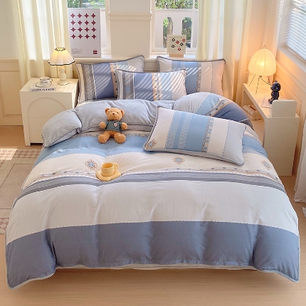 91家纺网 家纺一手货源 找家纺 （总）2024加厚棉加绒四件套A版全棉B版230克法莱绒全尺寸多规格