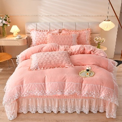 91家纺网 家纺一手货源 找家纺 （总）三友家纺 直播爆款重工蕾丝牛奶绒花边床盖三/四件套,流星雨-粉色,流星雨-灰色,流星雨-深蓝,流星雨-驼色,流星雨-玉色,流星雨-紫色