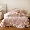 91家纺网 家纺一手货源 找家纺 乐朵家居 2025新款 舒芙蕾 牛奶绒 床单款夹棉床盖四件套（控价床单268床盖298）浅豆沙