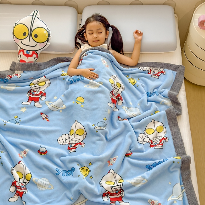 91家纺网 家纺一手货源 找家纺 （总）2025儿童毛毯双层加厚冬季北极绒小被子幼儿园午睡宝宝婴儿珊瑚绒学生毯子