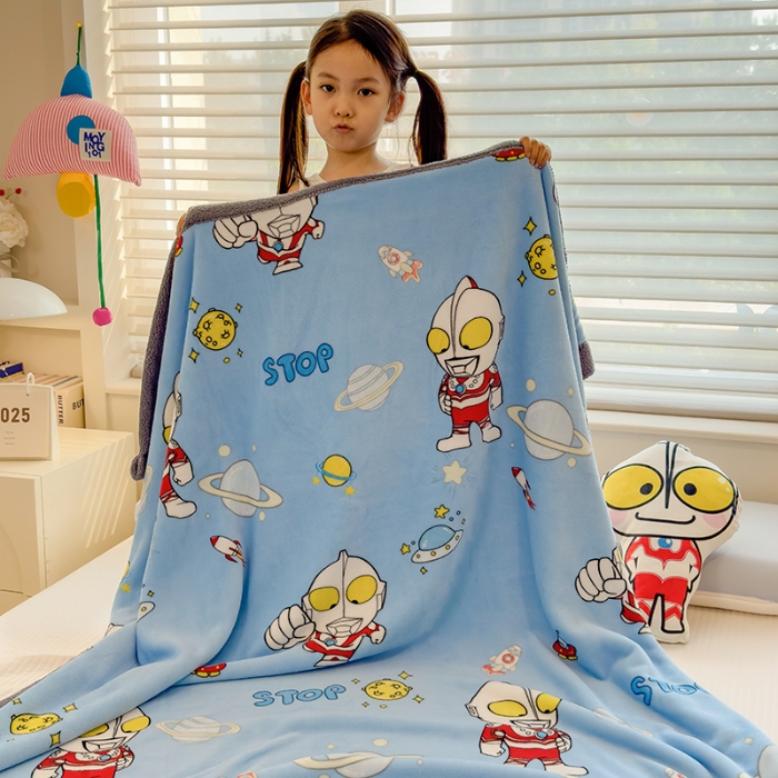 91家纺网 家纺一手货源 找家纺 （总）2025儿童毛毯双层加厚冬季北极绒小被子幼儿园午睡宝宝婴儿珊瑚绒学生毯子