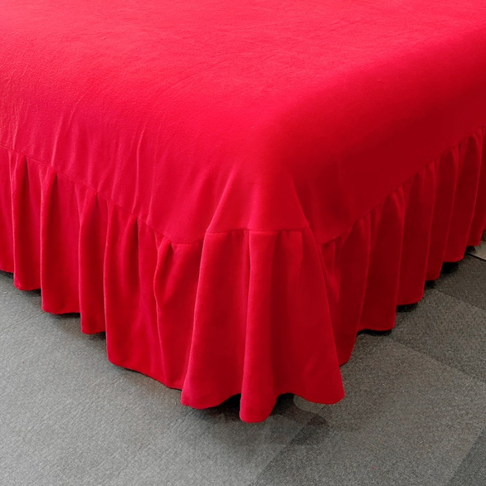 91家纺网 家纺一手货源 找家纺 苏米娜2025秋冬新款高克重9斤全消光牛奶绒大红结婚婚庆四件套大红色龙凤刺绣婴儿绒四件套（含精美手提袋）  龙凤吉祥 