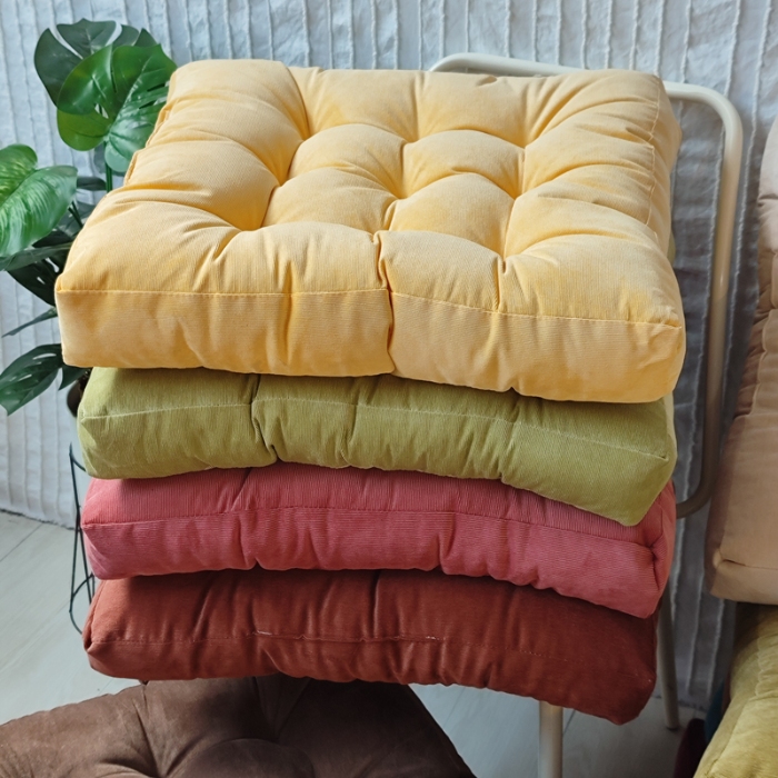 91家纺网 家纺一手货源 找家纺 （总）李帅家居 2025新款大号灯芯绒方坐垫榻榻米椅子垫抱枕沙发靠垫床头靠背