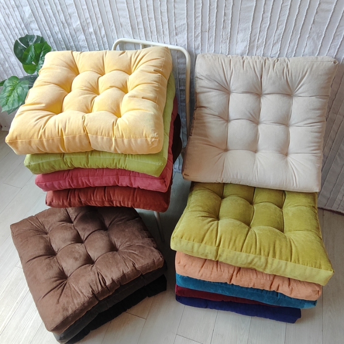 91家纺网 家纺一手货源 找家纺 （总）李帅家居 2025新款大号灯芯绒方坐垫榻榻米椅子垫抱枕沙发靠垫床头靠背