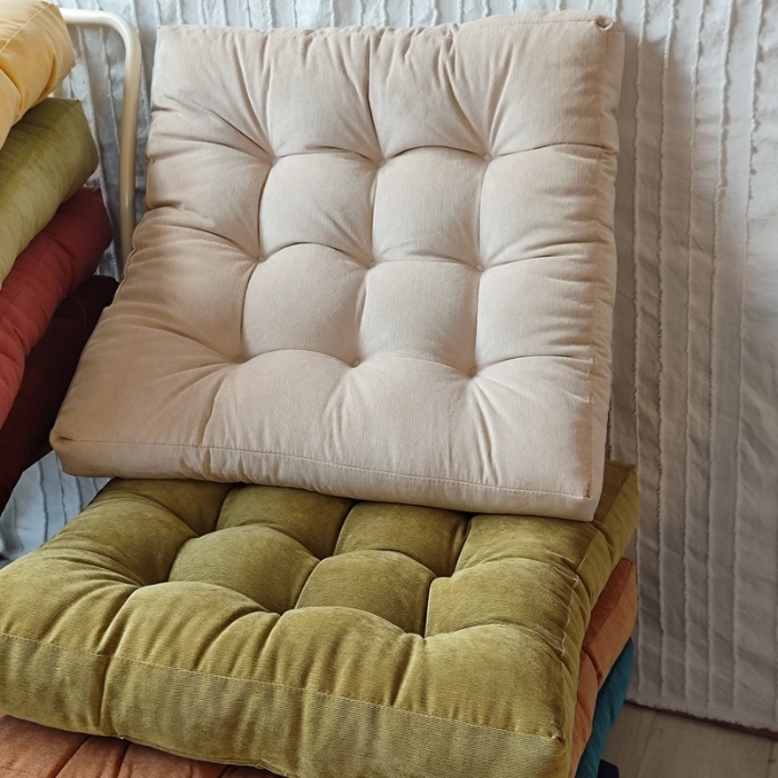 91家纺网 家纺一手货源 找家纺 （总）李帅家居 2025新款大号灯芯绒方坐垫榻榻米椅子垫抱枕沙发靠垫床头靠背