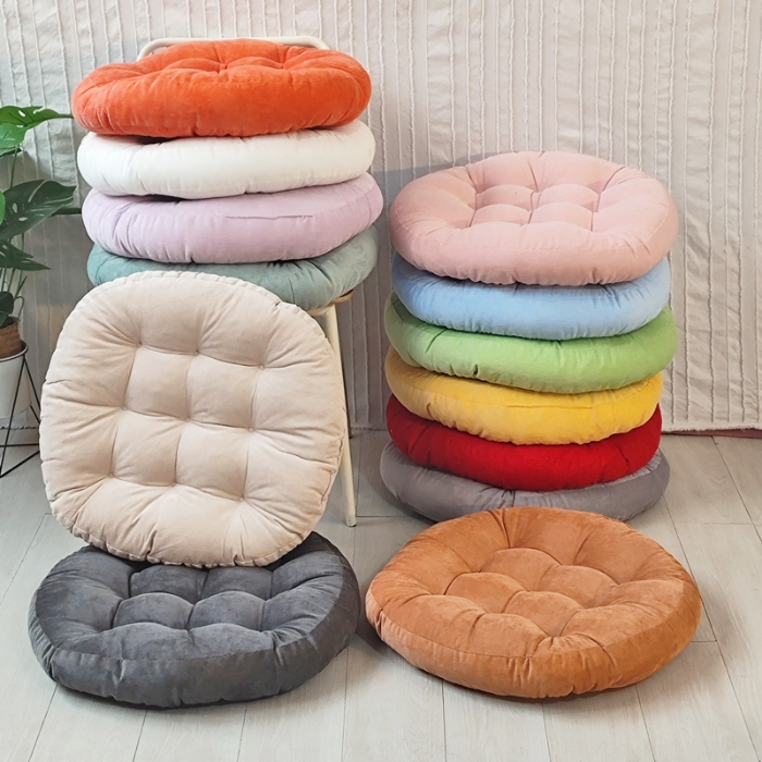 91家纺网 家纺一手货源 找家纺 （总）李帅家居 2025新款大号灯芯绒坐垫圆形蒲团垫子中式红木椅子坐垫古典实木家具沙发太师椅圈椅茶桌座椅垫定制