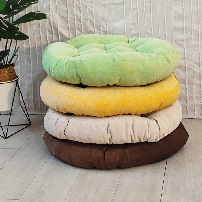 91家纺网 家纺一手货源 找家纺 （总）李帅家居 2025新款大号灯芯绒坐垫圆形蒲团垫子中式红木椅子坐垫古典实木家具沙发太师椅圈椅茶桌座椅垫定制