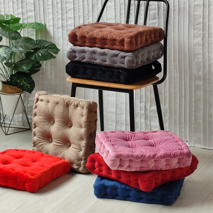 91家纺网 家纺一手货源 找家纺 （总）李帅家居 2025新款水晶绒胖子垫坐垫形藤椅坐垫皮革坐垫圆垫子海绵垫打坐蒲团垫子椅子垫飘窗垫夏季