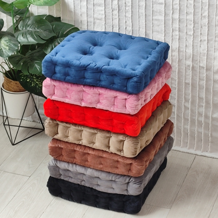 91家纺网 家纺一手货源 找家纺 （总）李帅家居 2025新款水晶绒胖子垫坐垫形藤椅坐垫皮革坐垫圆垫子海绵垫打坐蒲团垫子椅子垫飘窗垫夏季