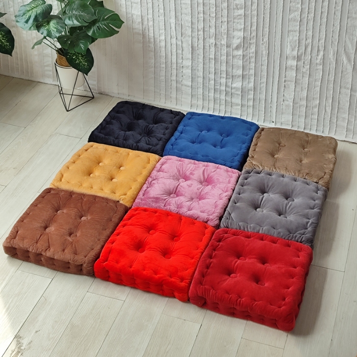 91家纺网 家纺一手货源 找家纺 （总）李帅家居 2025新款水晶绒胖子垫坐垫形藤椅坐垫皮革坐垫圆垫子海绵垫打坐蒲团垫子椅子垫飘窗垫夏季