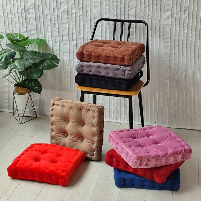 91家纺网 家纺一手货源 找家纺 （总）李帅家居 2025新款水晶绒胖子垫坐垫形藤椅坐垫皮革坐垫圆垫子海绵垫打坐蒲团垫子椅子垫飘窗垫夏季