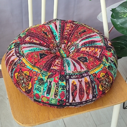 91家纺网 家纺一手货源 找家纺 （总）李帅家居 2025新款波西米亚蒲团抱枕网红ins风太阳花朵抱枕套 小雏菊花床头靠垫办公室向日葵花靠枕套