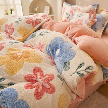 （总）爱乐 雪花绒单被套 牛奶绒被套