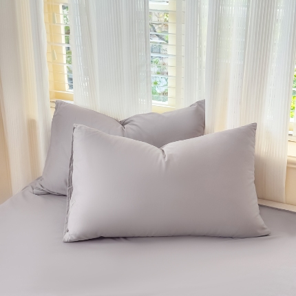 2025苏东来家纺新疆全棉长绒棉磨毛枕套 M灰色单枕套（长绒棉全棉磨毛）