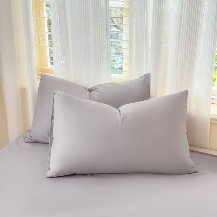 91家纺网 家纺一手货源 找家纺 2025苏东来家纺新疆全棉长绒棉磨毛枕套 M灰色单枕套（长绒棉全棉磨毛）