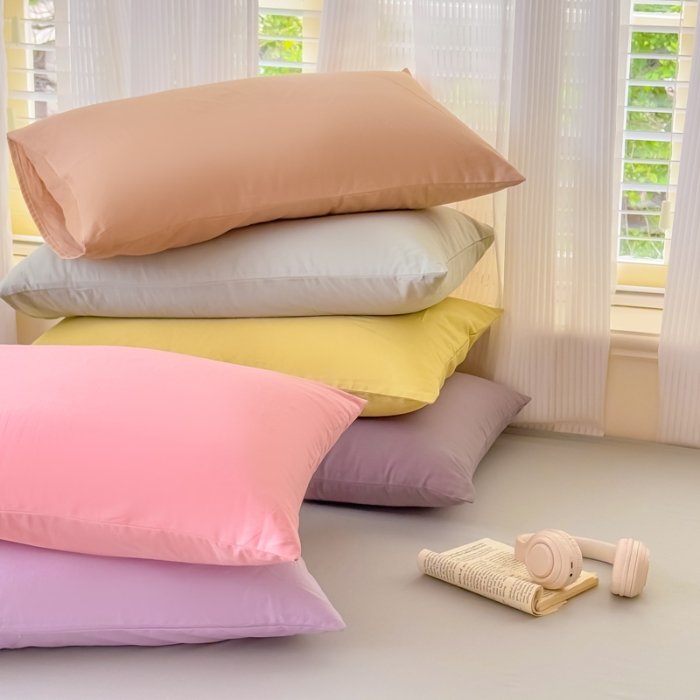 91家纺网 家纺一手货源 找家纺 2025苏东来家纺新疆全棉长绒棉磨毛枕套 M灰色单枕套（长绒棉全棉磨毛）