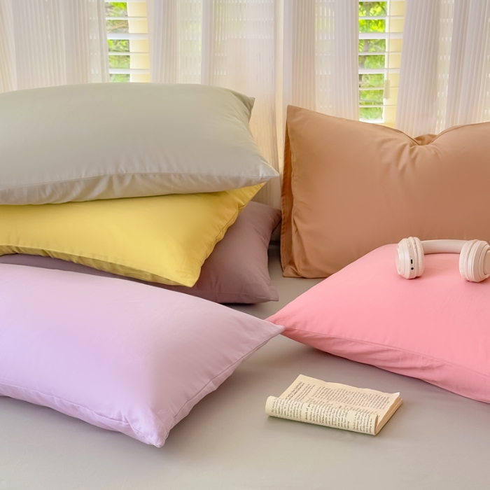 91家纺网 家纺一手货源 找家纺 2025苏东来家纺新疆全棉长绒棉磨毛枕套 M卡其单枕套（长绒棉全棉磨毛）