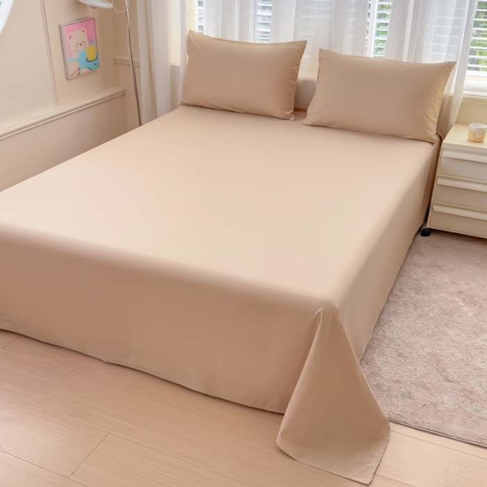 91家纺网 家纺一手货源 找家纺 （总）2025苏东来家纺新疆全棉长绒棉磨毛单床单（一年四季不断货）十年不换款 M卡其单床单（长绒棉全棉磨毛）