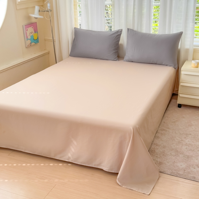 91家纺网 家纺一手货源 找家纺 2025苏东来家纺新疆全棉长绒棉100S磨毛四件套（一年四季不断货）十年不换款 M灰色+M卡其