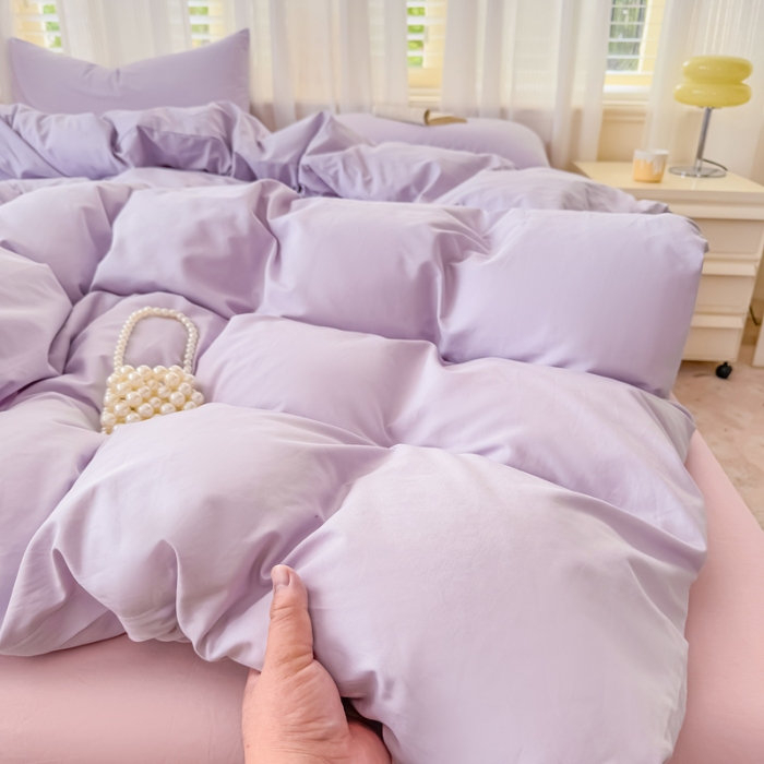 91家纺网 家纺一手货源 找家纺 2025苏东来家纺新疆全棉长绒棉100S磨毛纯色四件套（一年四季不断货）十年不换款