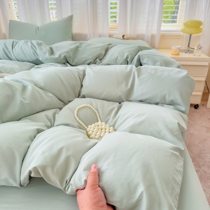 91家纺网 家纺一手货源 找家纺 2025苏东来家纺新疆全棉长绒棉120S磨毛纯色四件套（一年四季不断货）十年不换款 