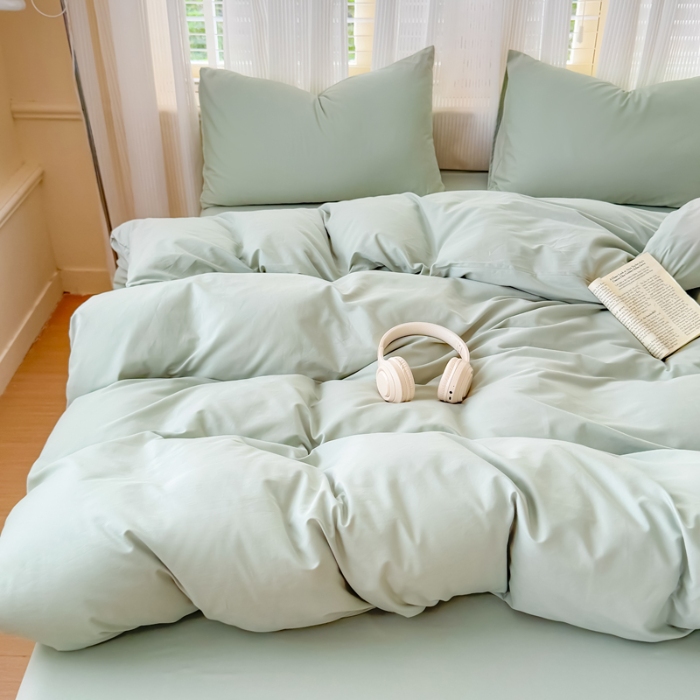 91家纺网 家纺一手货源 找家纺 2025苏东来家纺新疆全棉长绒棉120S磨毛纯色四件套（一年四季不断货）十年不换款 