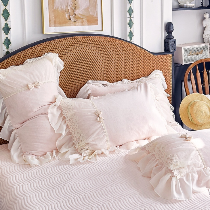 91家纺网 家纺一手货源 找家纺 （总）乐朵家居 2025新款 南法庄园 牛奶绒 夹棉床盖四件套