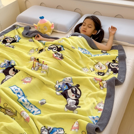 91家纺网 家纺一手货源 找家纺 （总）2025儿童毛毯双层加厚冬季北极绒小被子幼儿园午睡宝宝婴儿珊瑚绒学生毯子