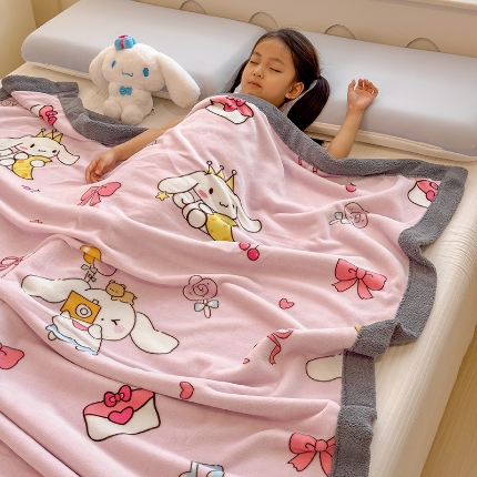 91家纺网 家纺一手货源 找家纺 （总）2025儿童毛毯双层加厚冬季北极绒小被子幼儿园午睡宝宝婴儿珊瑚绒学生毯子