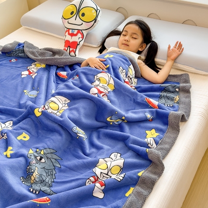 91家纺网 家纺一手货源 找家纺 （总）2025儿童毛毯双层加厚冬季北极绒小被子幼儿园午睡宝宝婴儿珊瑚绒学生毯子