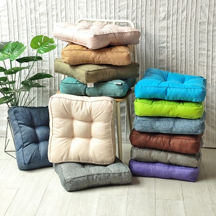 （总）李帅家居 2025新款加厚立体亚麻坐垫椅子垫抱枕沙发靠垫跨境专供