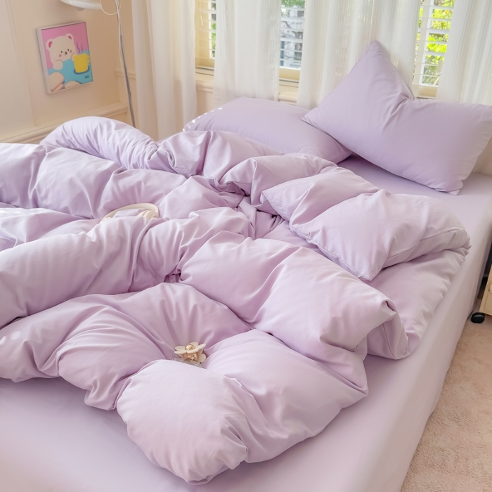 91家纺网 家纺一手货源 找家纺 （总）【苏东来】2025高端100%新疆全棉长绒棉100支磨毛纯色双拼全棉纯棉磨毛四件套单被套单床单床笠（一年四季不断货）十年不换款