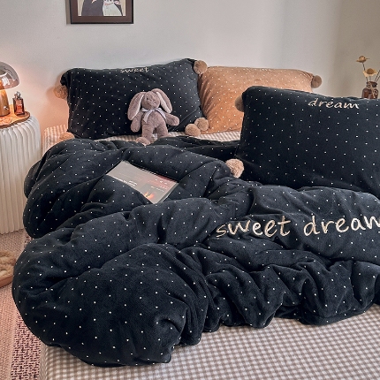 91家纺网 家纺一手货源 找家纺 （总）艾咪色织系列 新款博主风全棉色织水洗棉四件套学生宿舍三件套