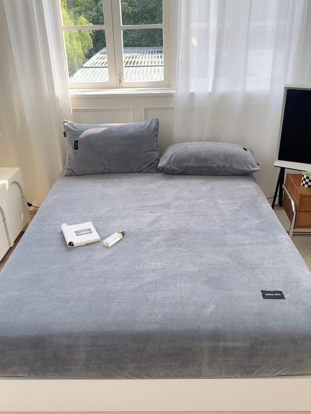 91家纺网 家纺一手货源 找家纺 （总）北欧良品 2025新款舒适保暖A类高克重牛奶绒单品床笠