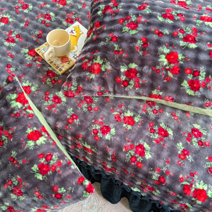 91家纺网 家纺一手货源 找家纺 （总）新款250克兔兔泡泡牛奶绒床裙单品床裙床裙单件三件套