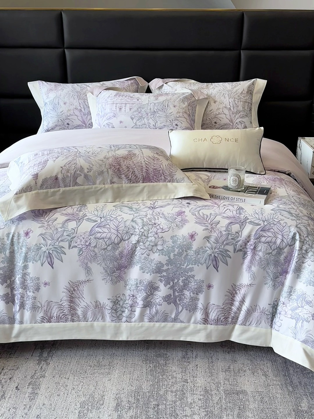 91家纺网 家纺一手货源 找家纺 （总）高档礼盒装50*50S贡缎长绒棉数码印花四件套100%纯棉全棉床单床笠款量大价优