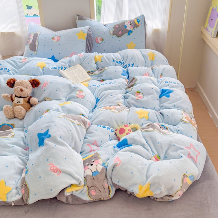 91家纺网 家纺一手货源 找家纺 （总）梦舒阳 2025牛奶绒四件套牛奶绒单被套牛奶绒床笠款四件套量大优惠