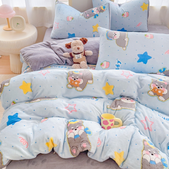 91家纺网 家纺一手货源 找家纺 （总）梦舒阳 2025牛奶绒四件套牛奶绒单被套牛奶绒床笠款四件套量大优惠