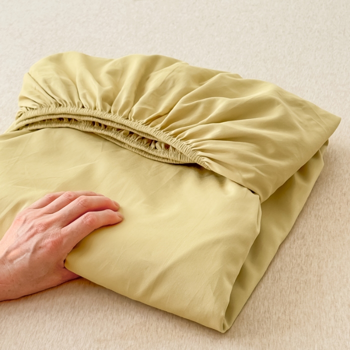 91家纺网 家纺一手货源 找家纺 【苏东来】2025高端100%新疆全棉长绒棉磨毛床笠100支纯色纯棉磨毛单品床笠单件床罩简约ins风单床笠 M纤维绿单床笠（长绒棉全棉磨毛）