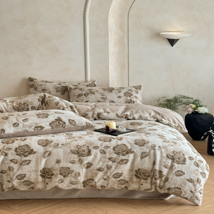 91家纺网 家纺一手货源 找家纺 （总）宜代光年 2025新款澳羊绒保暖四件套