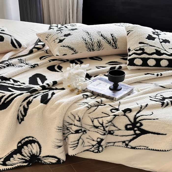 91家纺网 家纺一手货源 找家纺 （总）宜代光年 2025新款阳离子大提花复合绒毯子毛毯