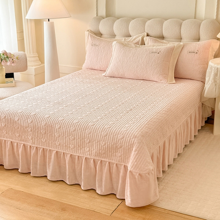 91家纺网 家纺一手货源 找家纺 （总）苏米娜2025年新款全消光加厚牛奶绒轻奢简约床盖款四件套-雅致系列