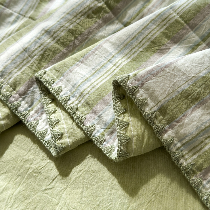 91家纺网 家纺一手货源 找家纺 （总）被窝2025春夏全棉色织水洗棉贝壳边新疆棉花夏被&四件套（提供买家秀）										