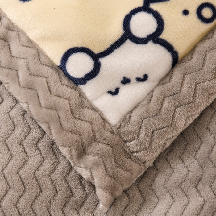 91家纺网 家纺一手货源 找家纺 【长期供应】三层夹棉牛奶绒印花盖毯秋冬午睡毯可机洗网红直播毛毯爆款