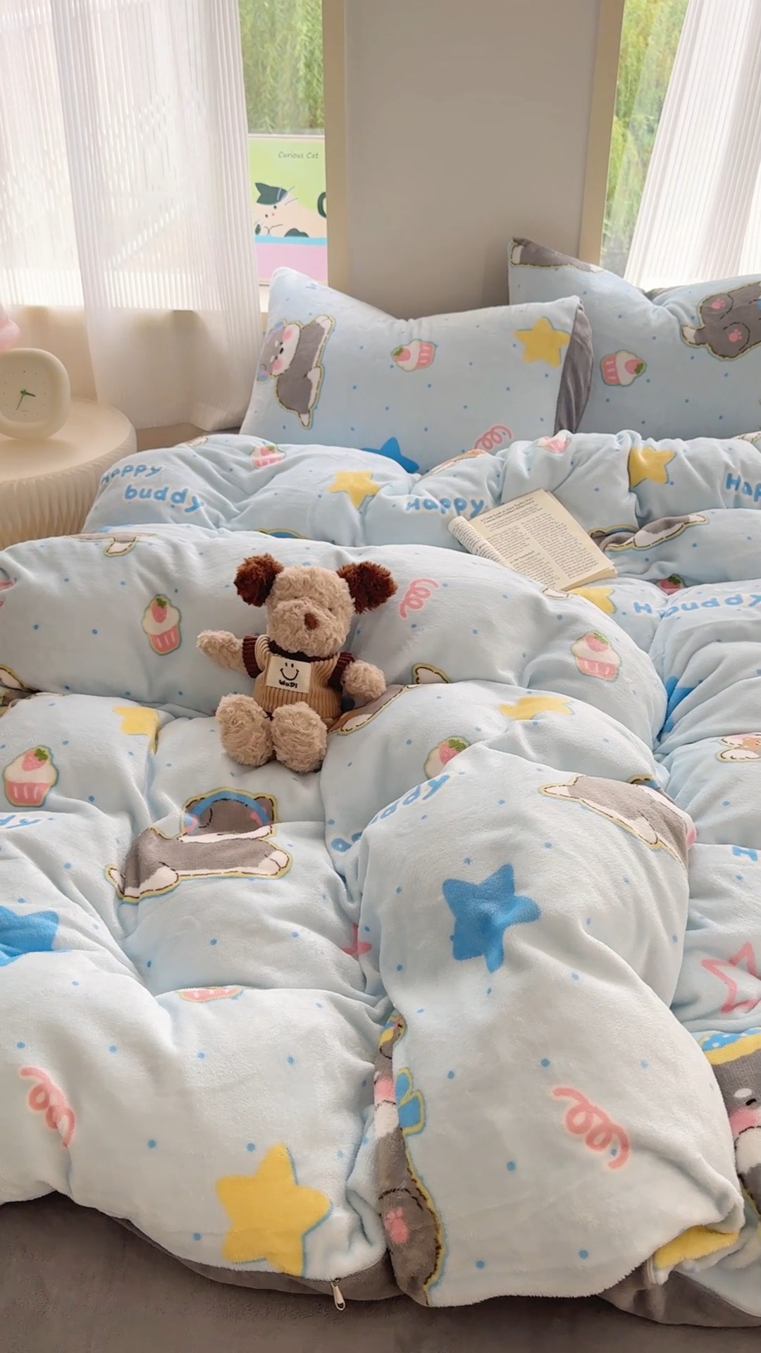 91家纺网 家纺一手货源 找家纺 （总）2025高克重牛奶绒四件套印花牛奶绒单被套床单款床笠款套件