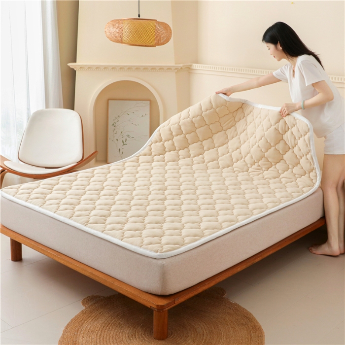 91家纺网 家纺一手货源 找家纺 （总）索弗莱家纺 2025秋冬超暖抗静电摇粒绒加厚床垫