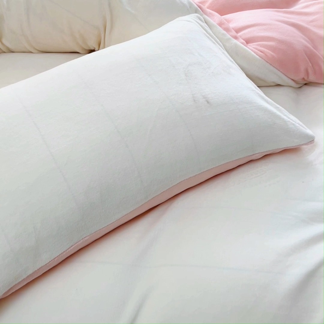 91家纺网 家纺一手货源 找家纺 （总）（含买家秀）2025秋冬新款纯色双拼牛奶绒纽扣款加厚保暖简约床单被套枕套床上用品